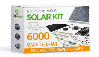 6kW DIY Solar Panel Kit with Microinverters (6000 Watt) by GoGreenSolar